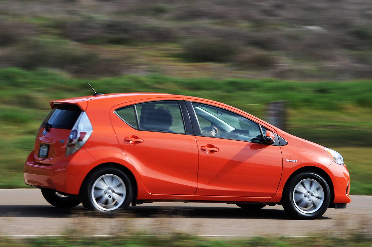 2012 Toyota Prius C driving