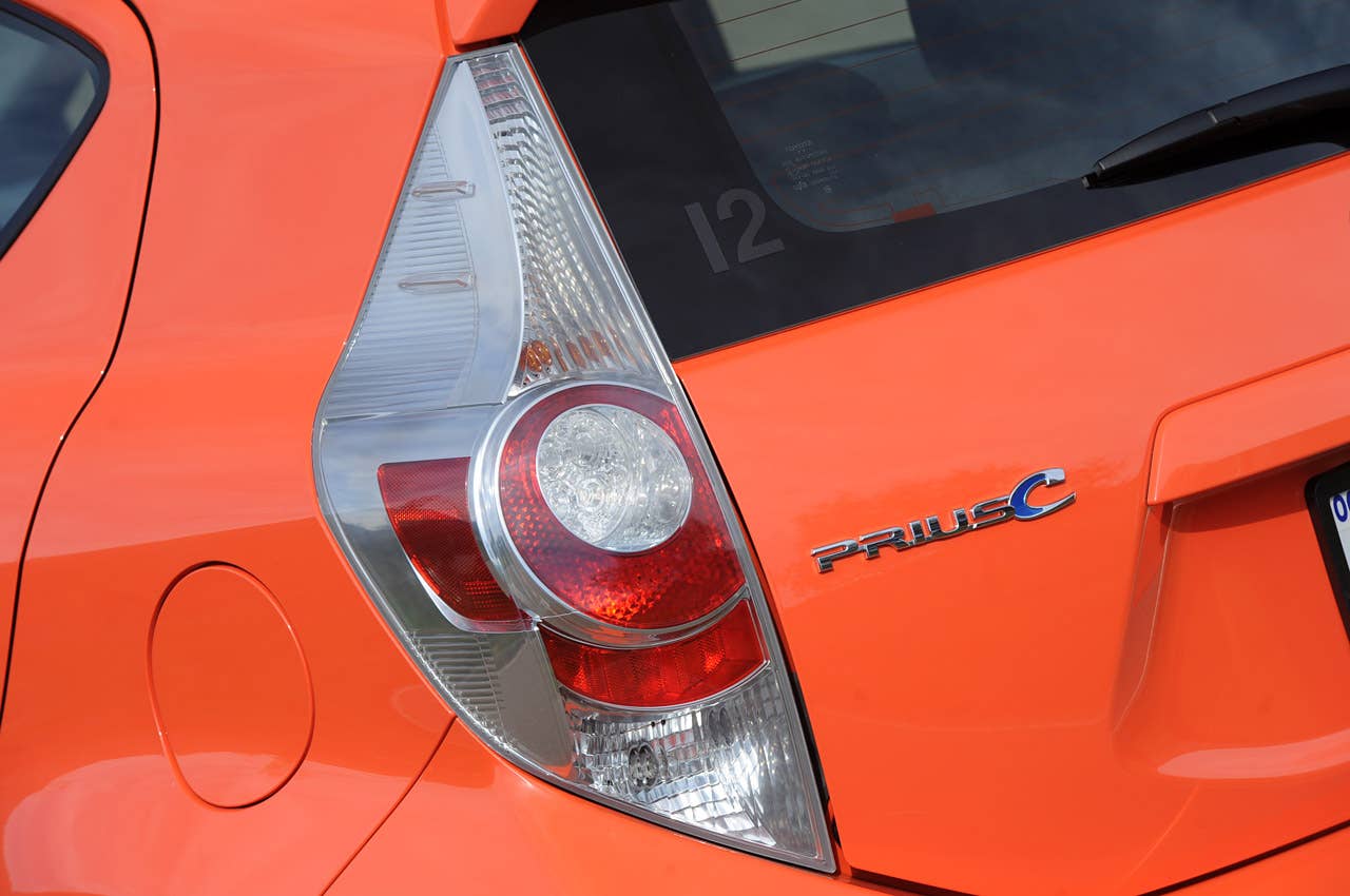 2012 Toyota Prius C taillight