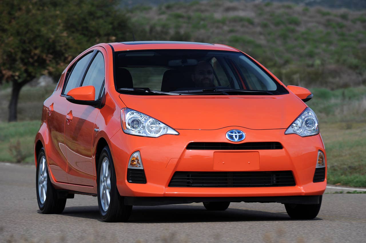 2012 Toyota Prius C driving