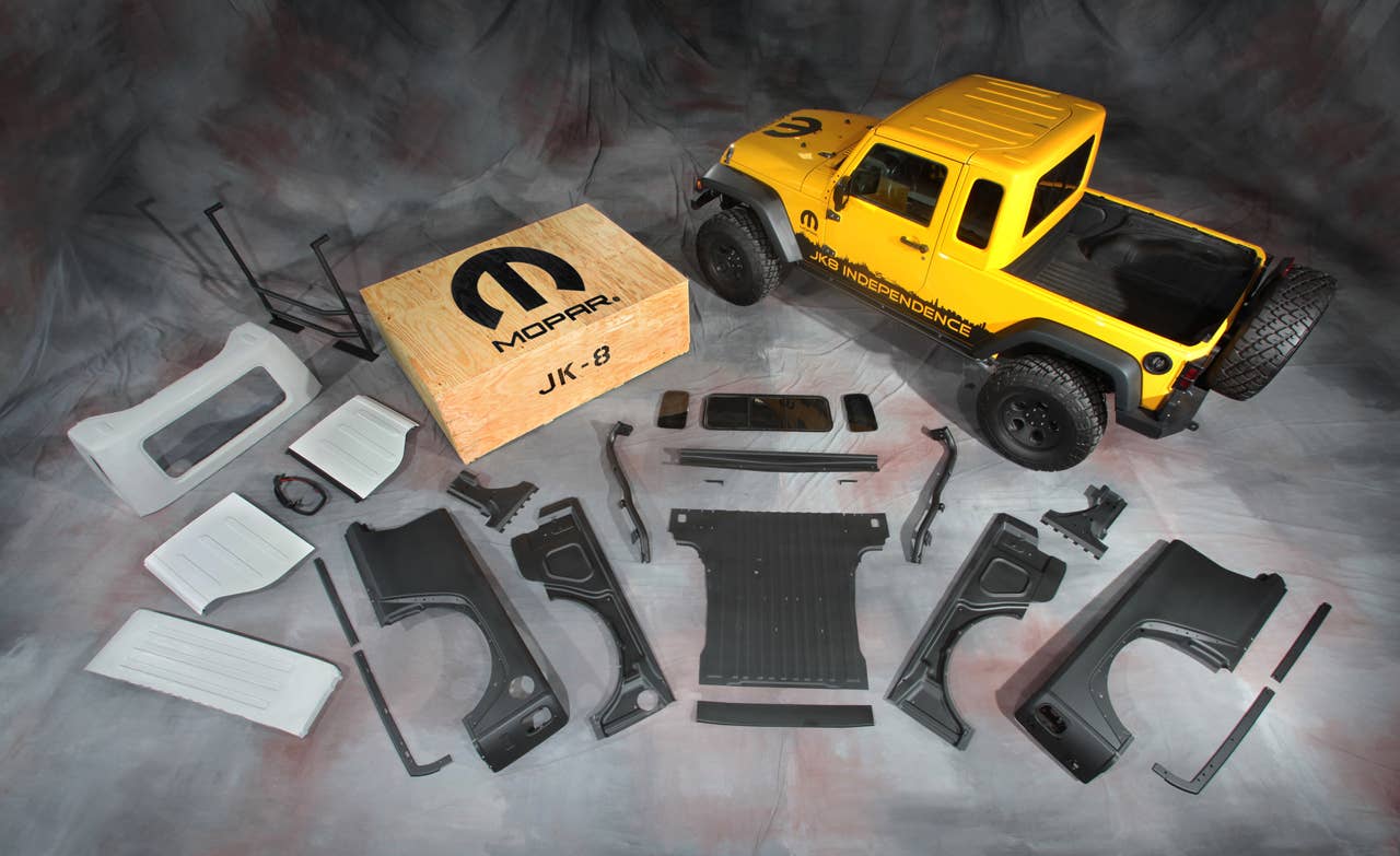 Jeep JK-8 Independence Conversion Kit parts