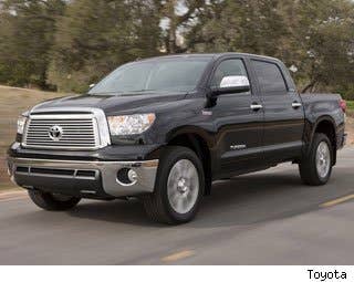 MSRP: $25,355 - $48,070 Invoice: $23,580 - $44,460 Fuel Economy: 16 mpg City, 20 mpg Highway  When the newTundra arrived, many predicted the end of American pickup domination. However, the Japanese invasion of pickups never happened. Now the Tundra ranks third in mileage of its big pickups and fourth in sales.  Research the Toyota Tundra Toyota Tundra Photos & Information Toyota Tundra Best Deals Toyota Tundra Local Dealer Price Quote