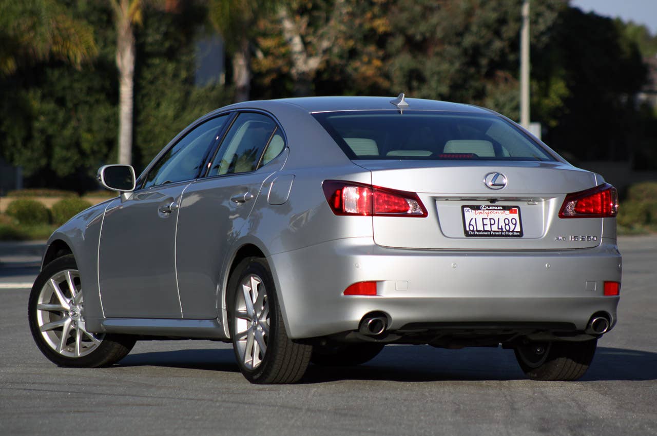 2011 Lexus IS 250 AWD rear 3/4 view