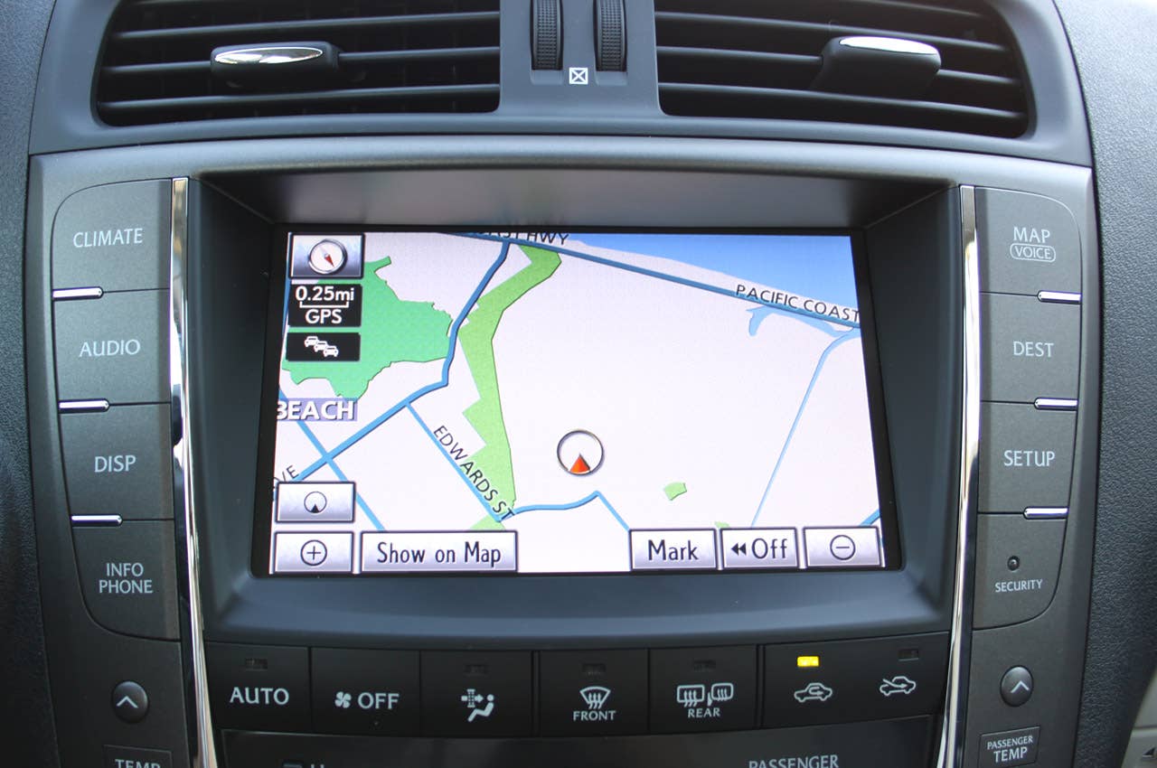 2011 Lexus IS 250 AWD navigation system