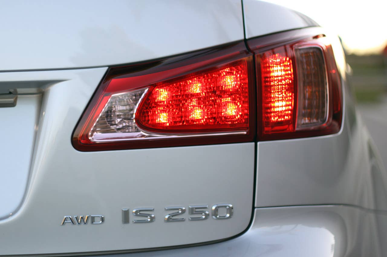 2011 Lexus IS 250 AWD taillight