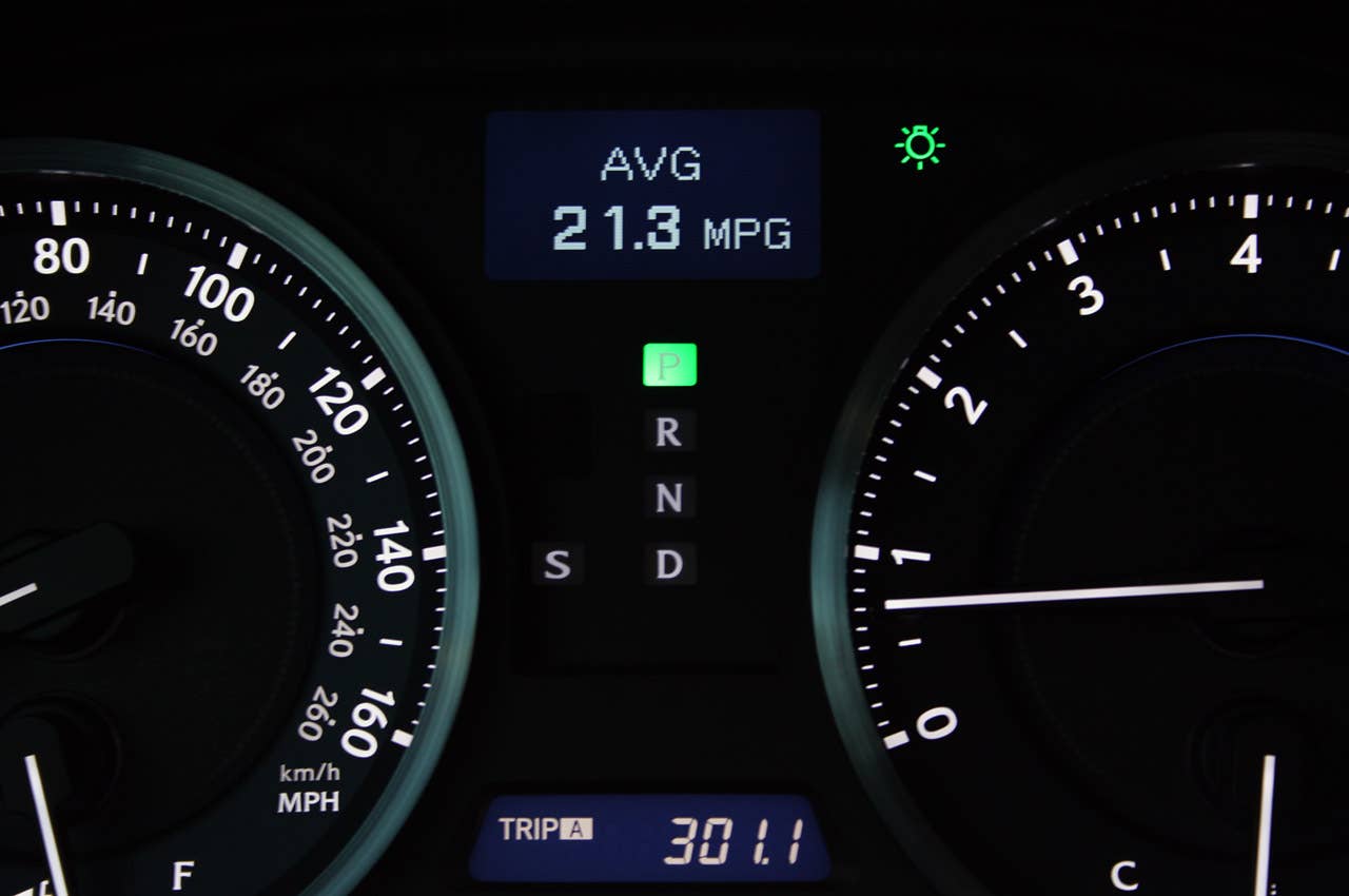 2011 Lexus IS 250 AWD gauges