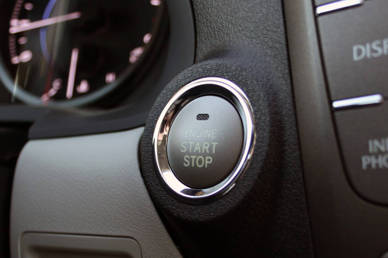 2011 Lexus IS 250 AWD start button
