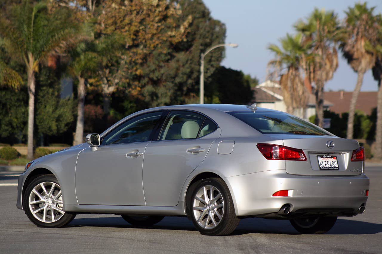 2011 Lexus IS 250 AWD rear 3/4 view