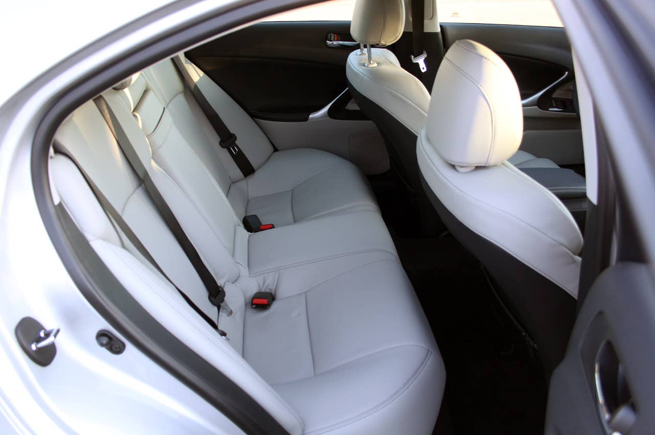 2011 Lexus IS 250 AWD rear seats