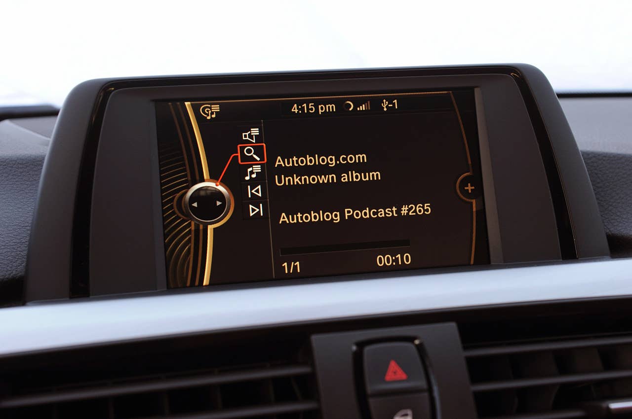 2012 BMW 335i audio system display