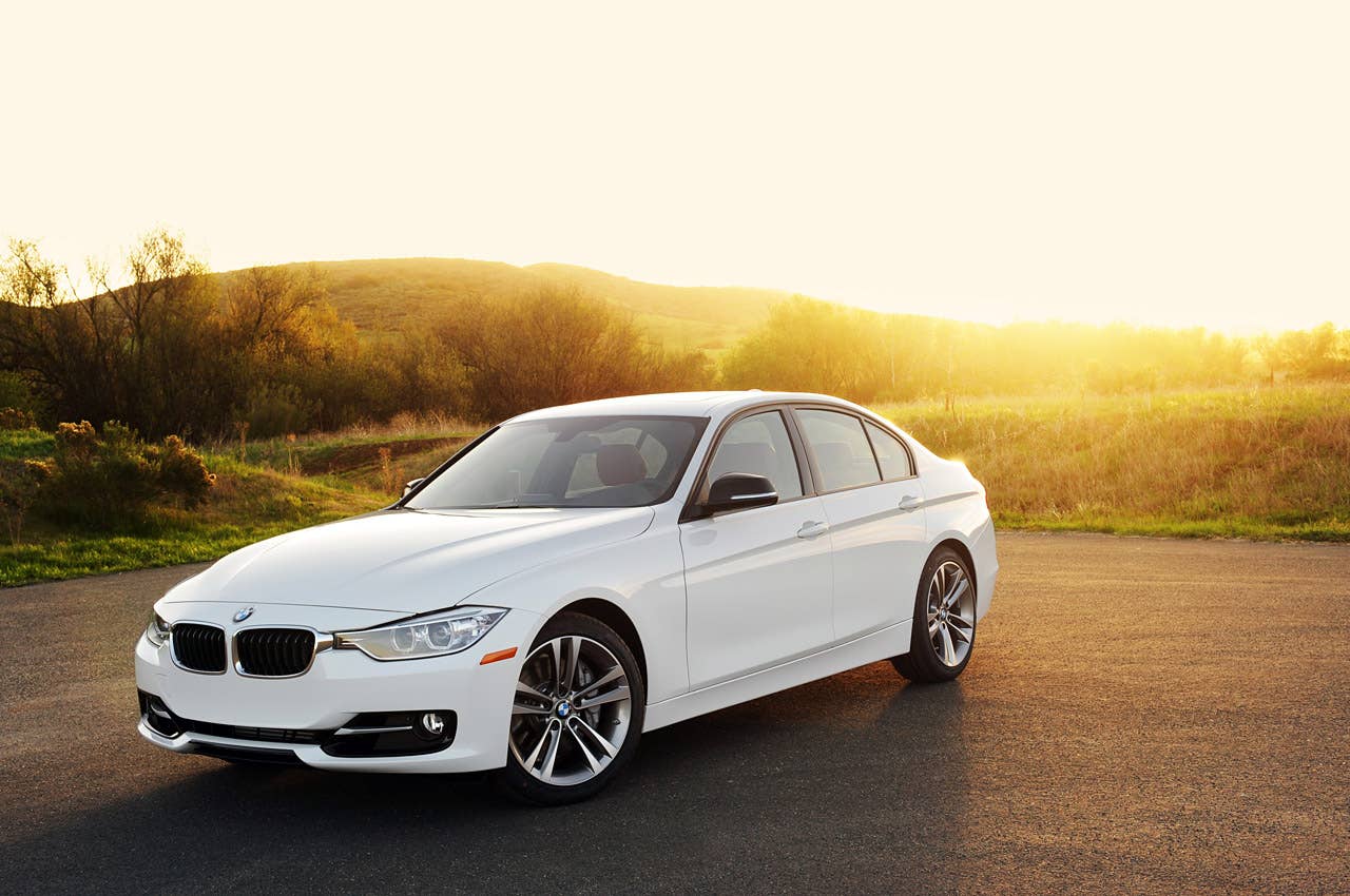 2012 BMW 335i front 3/4 view