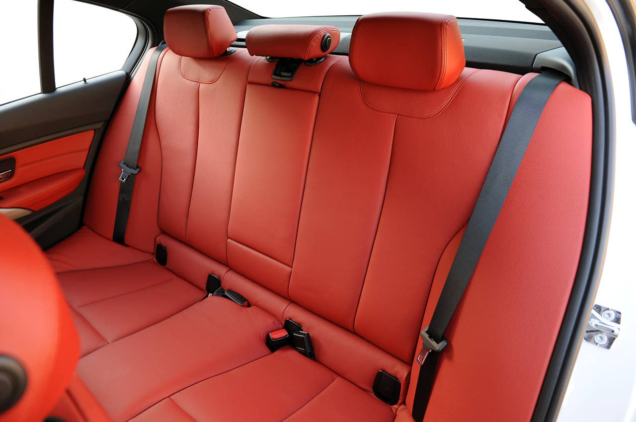 2012 BMW 335i rear seats