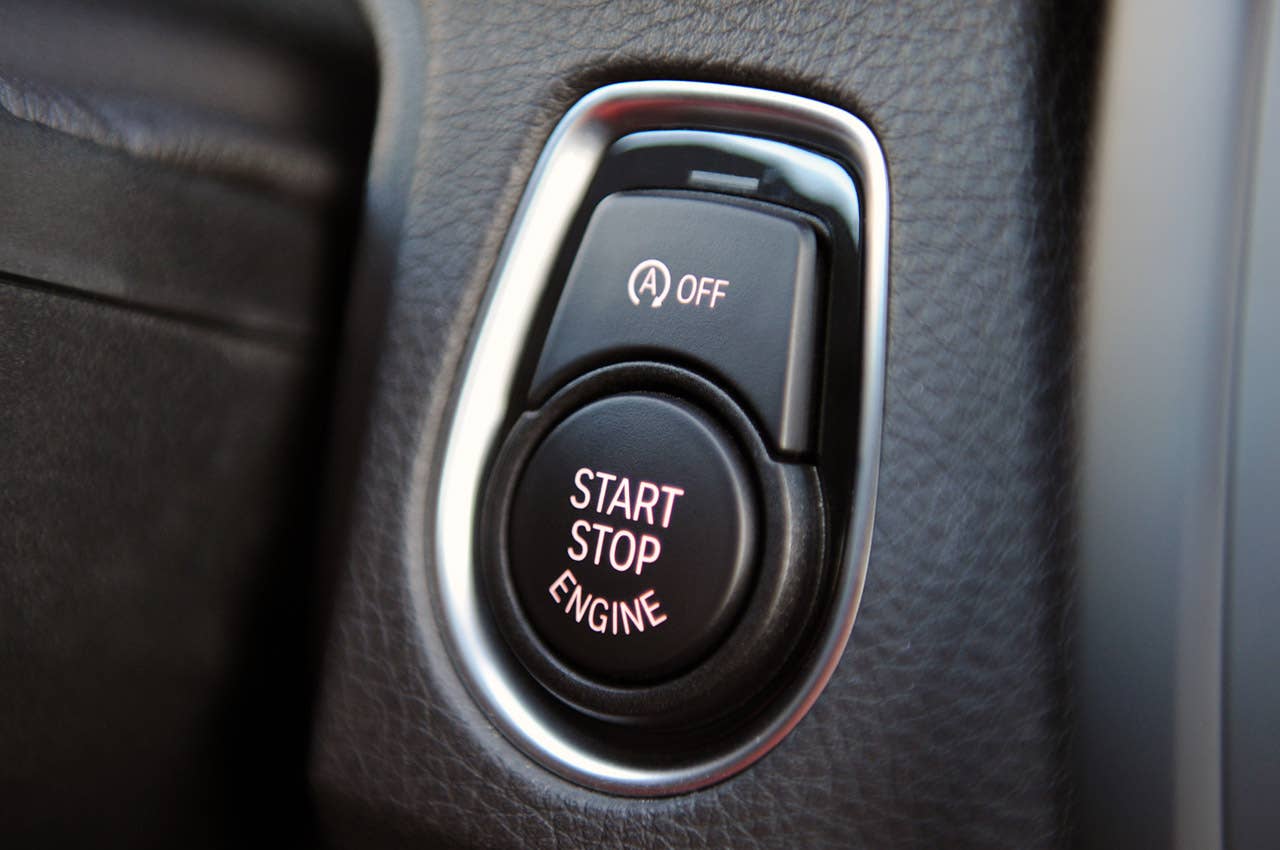 2012 BMW 335i start button