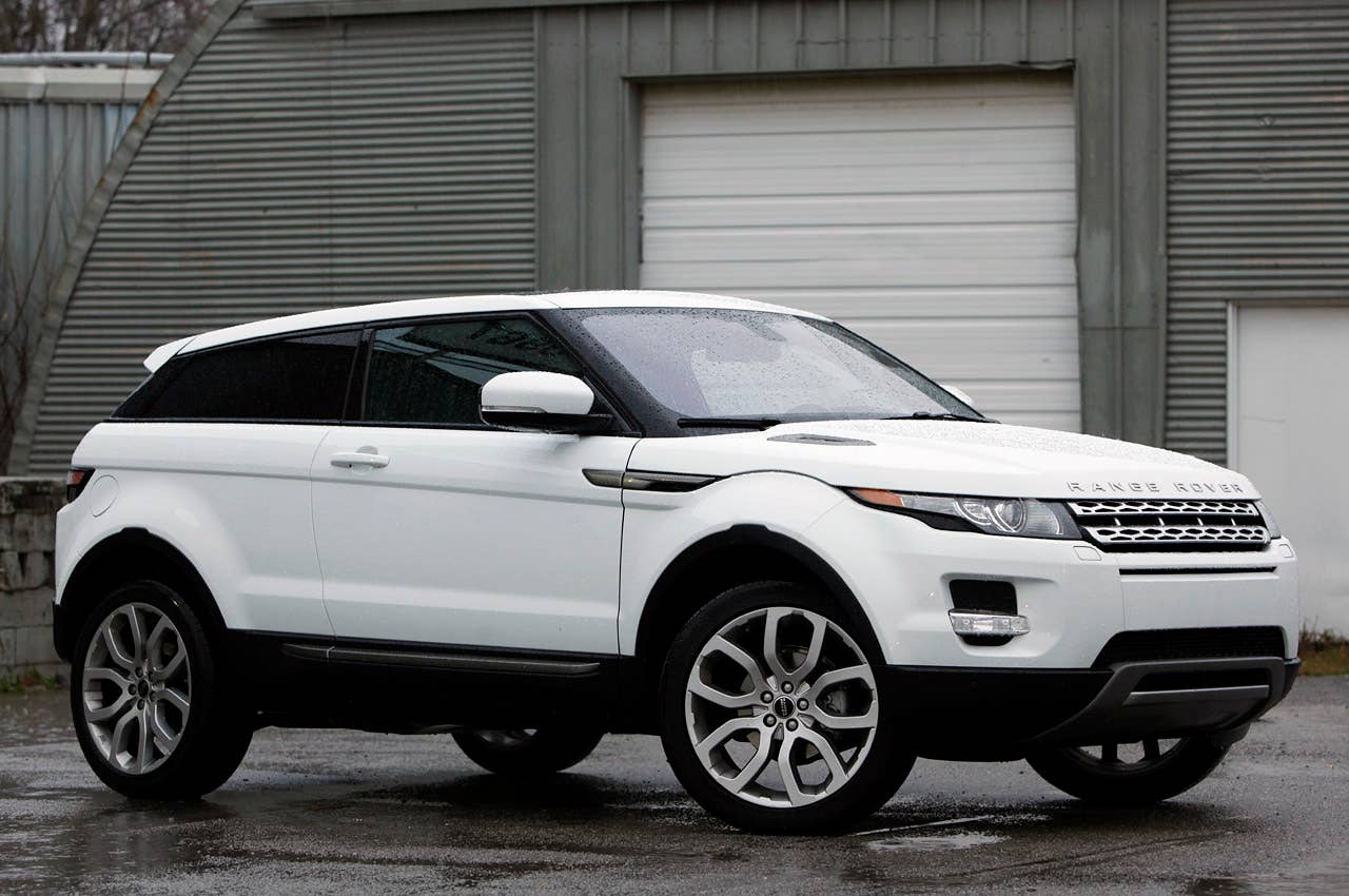 2012 Land Rover Range Rover Evoque Coupe front 3/4 view