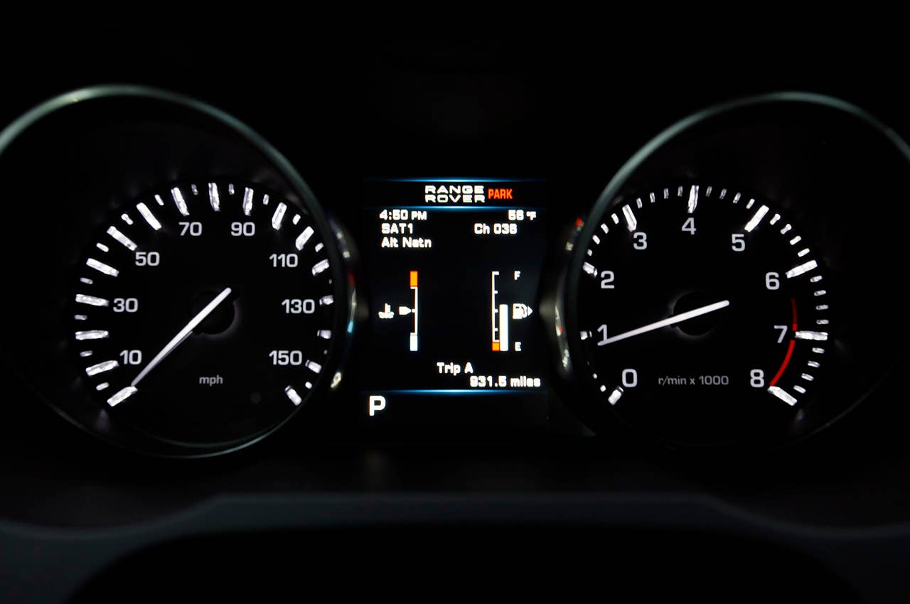 2012 Land Rover Range Rover Evoque Coupe gauges
