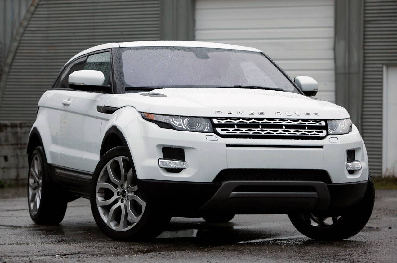 2012 Land Rover Range Rover Evoque Coupe front 3/4 view