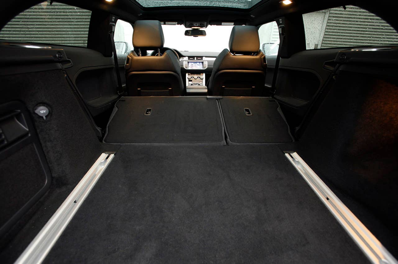 2012 Land Rover Range Rover Evoque Coupe rear cargo area