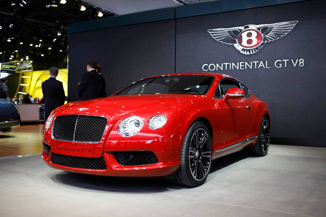 2012 Bentley Continental GT V8 front 3/4