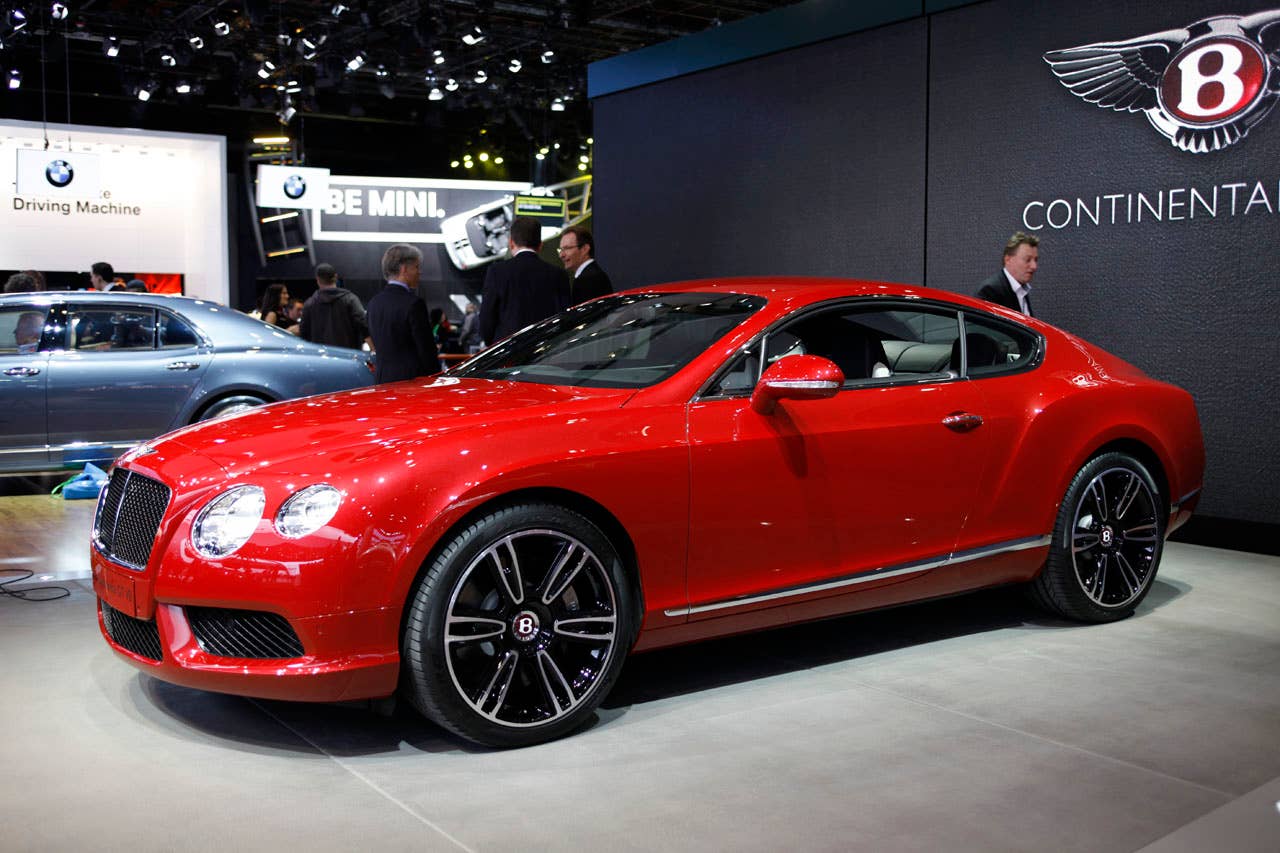 2012 Bentley Continental GT V8 front 3/4