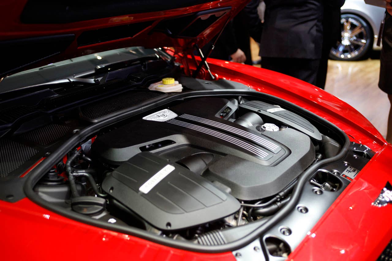 2012 Bentley Continental GT V8 twin-turbocharged 4.0-liter V8 engine