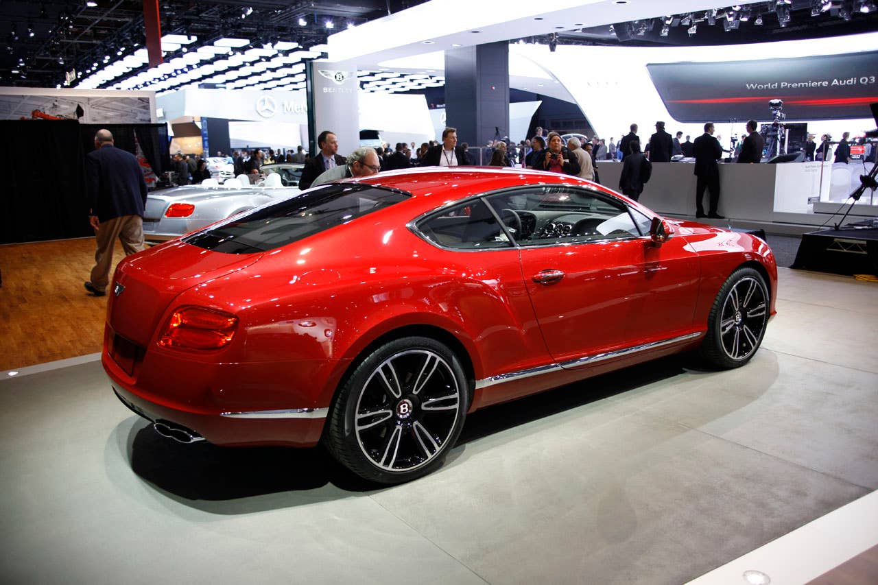 2012 Bentley Continental GT V8 rear 3/4