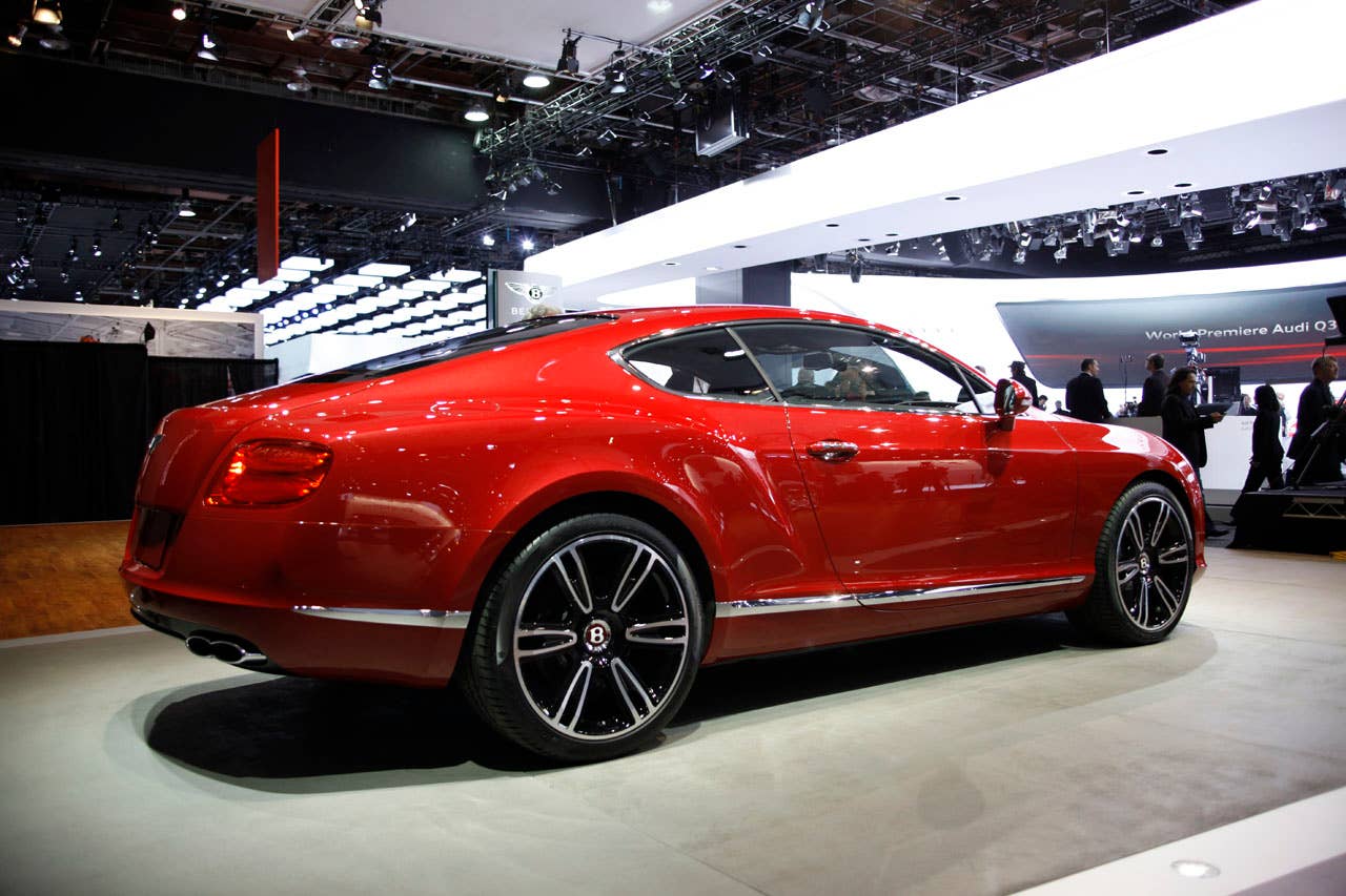 2012 Bentley Continental GT V8 rear 3/4