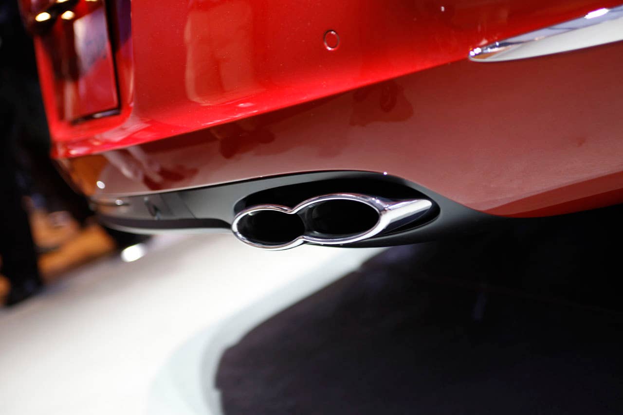 2012 Bentley Continental GT V8 figure eight exhaust