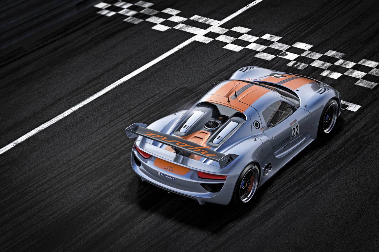 Porsche 918 RSR rear 3/4