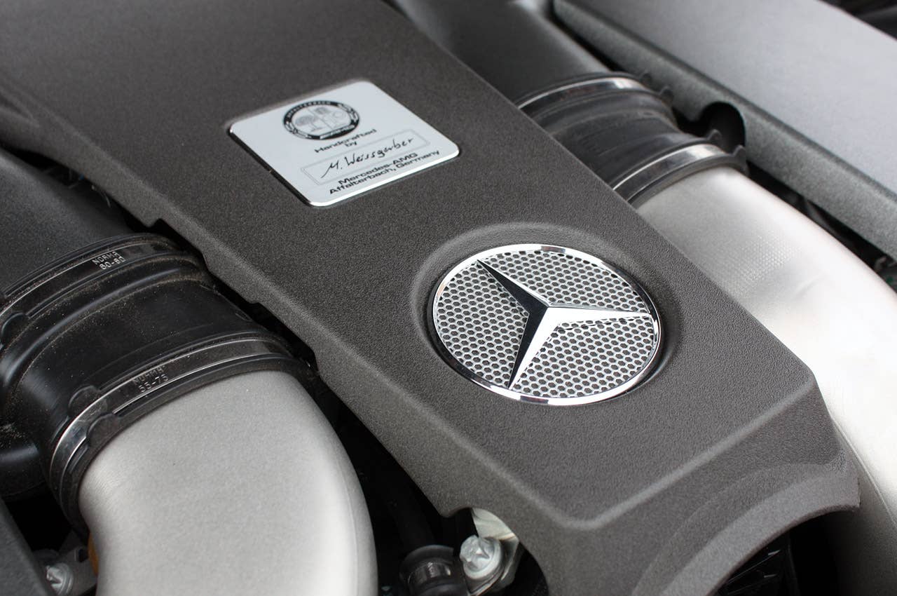 2012 Mercedes-Benz CLS63 AMG engine detail