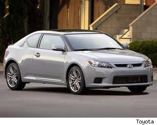 MSRP: $18,725 - $21,815 Invoice: $17,789 - $20,725 Fuel Economy: 23 mpg City, 31 mpg Highway  TheScion tC is intended to be a sporty coupe. The problem? It's not sporty. At all. In fact, the tC finds itself on the Consumer Reports list of the least fun cars to drive and we're inclined to agree with that assessment.  Research the Scion tC Scion tC Photos & Information Scion tC Specs Scion tC Local Dealer Price Quote
