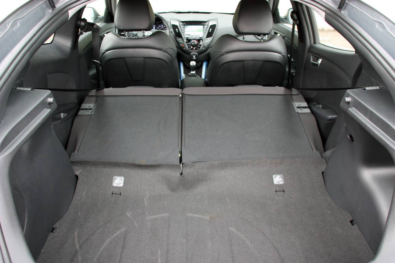 Long-Term 2013 Hyundai Veloster Turbo cargo area