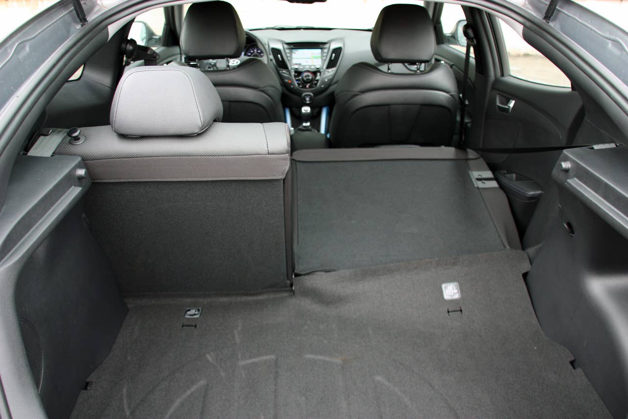 Long-Term 2013 Hyundai Veloster Turbo cargo area