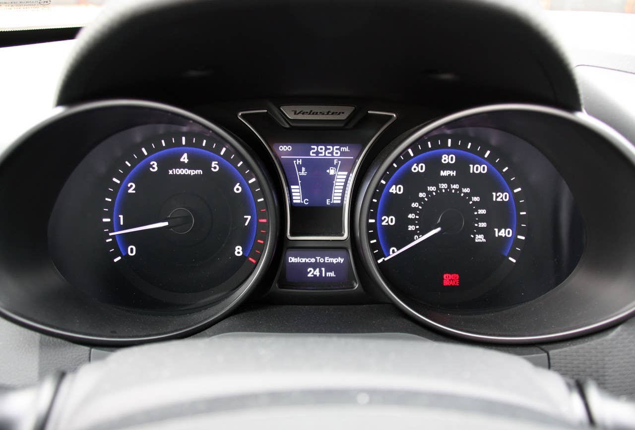 Long-Term 2013 Hyundai Veloster Turbo gauge cluster