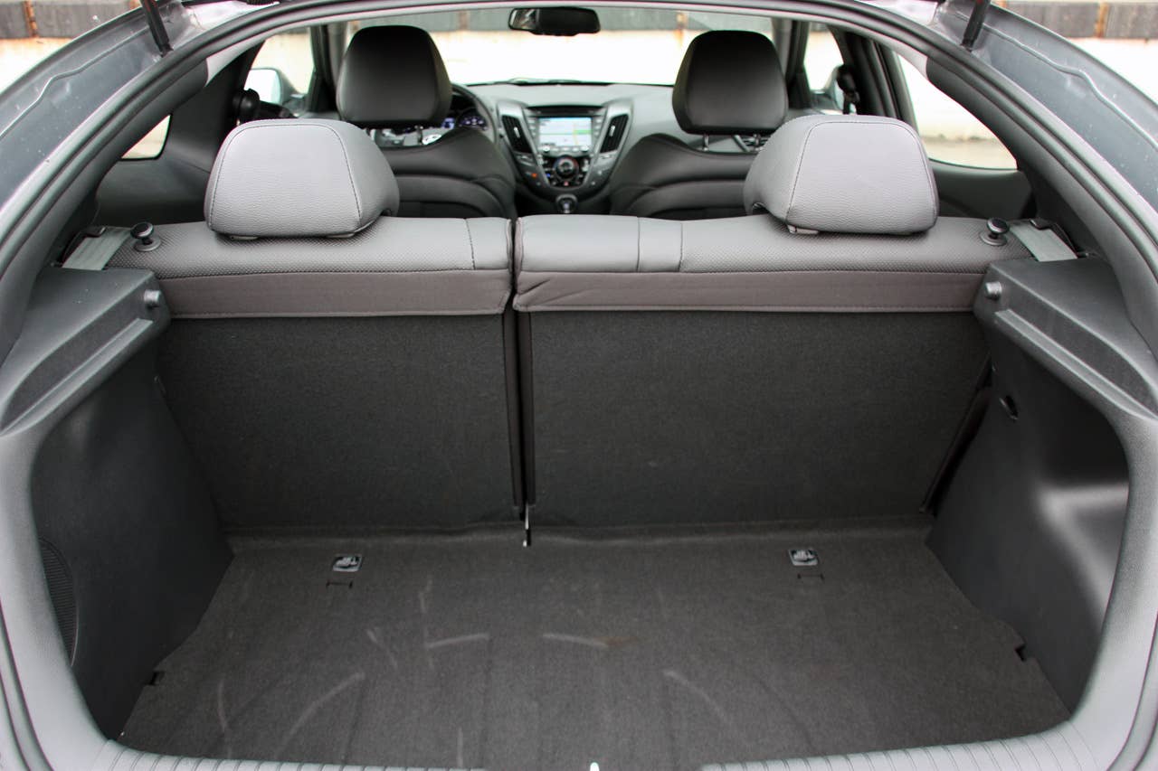 Long-Term 2013 Hyundai Veloster Turbo cargo area