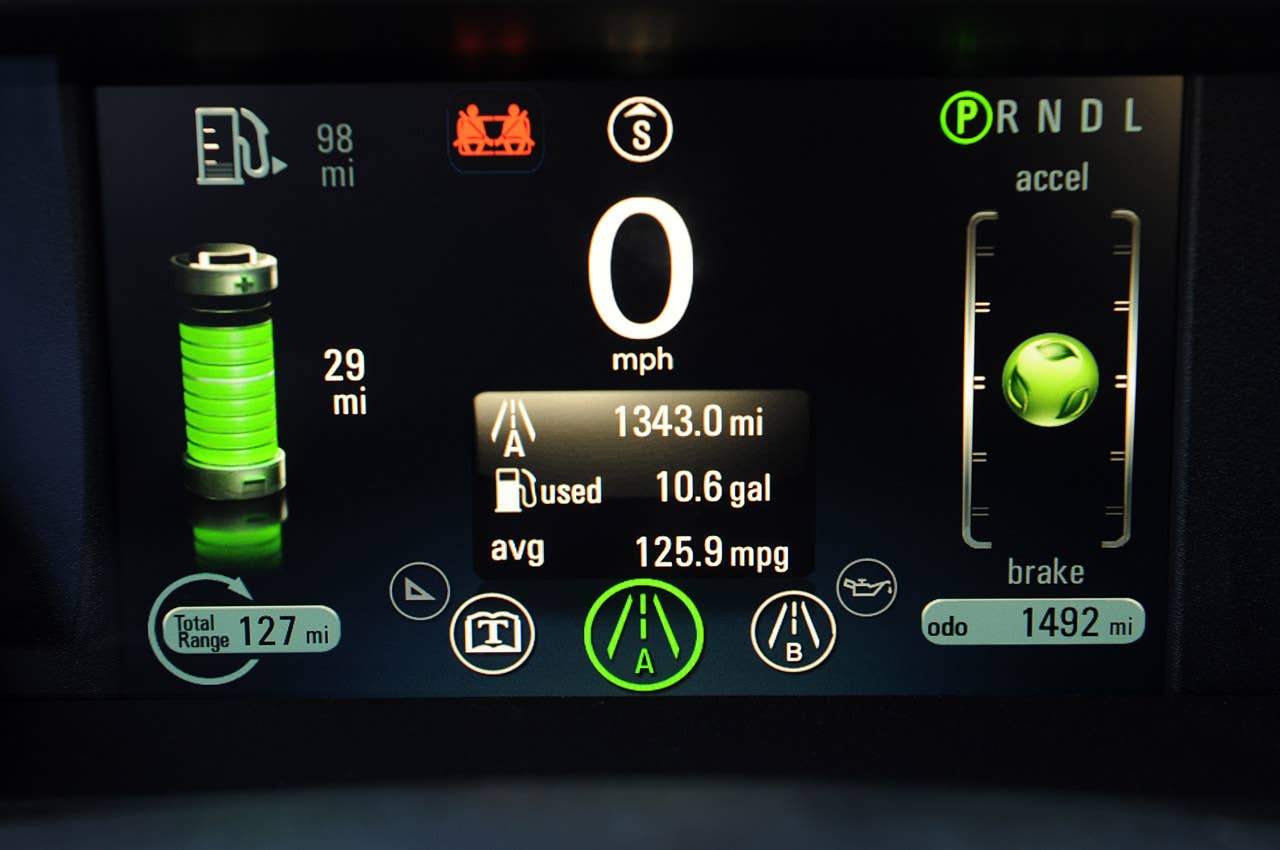 2011 Chevrolet Volt gauges