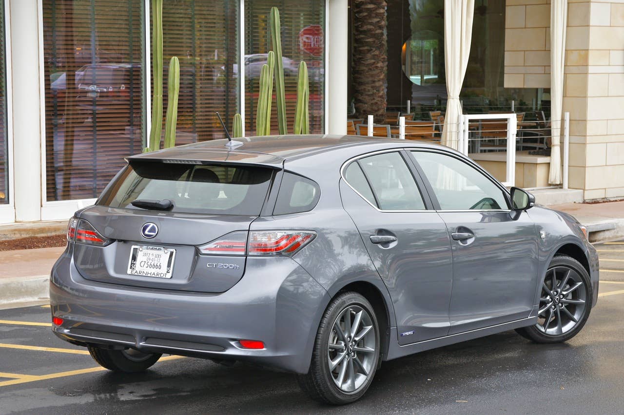 2012 Lexus CT 200h F Sport rear 3/4