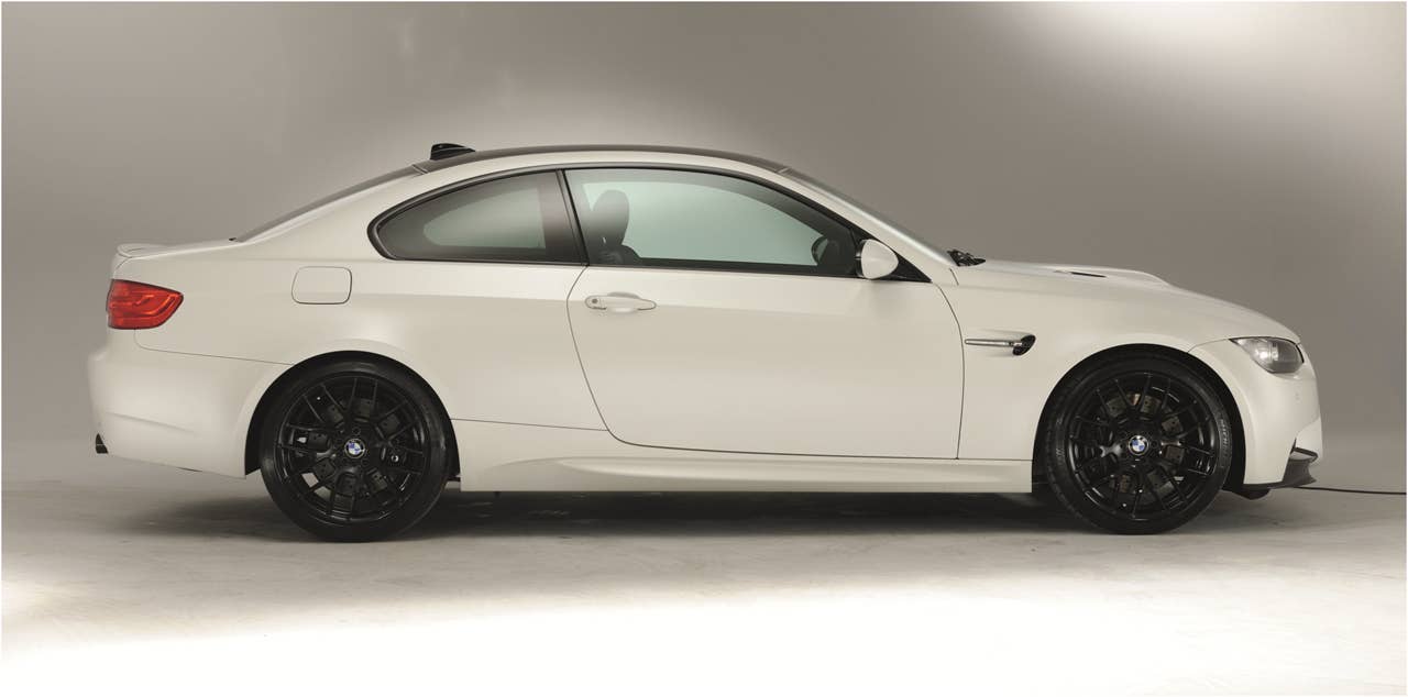 2013 BMW M3 Coupe Frozen Limited Edition side view in white