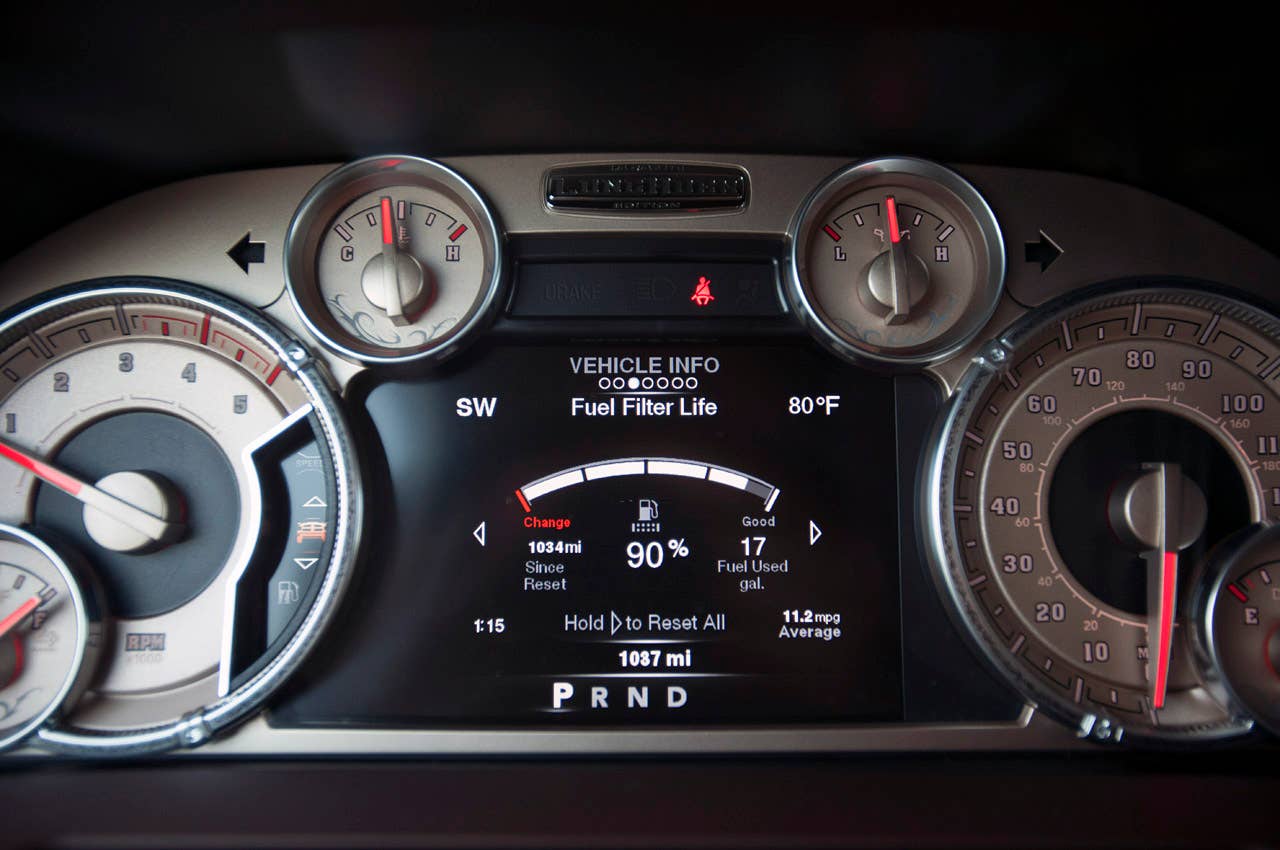 2013 Ram 3500 HD digital display