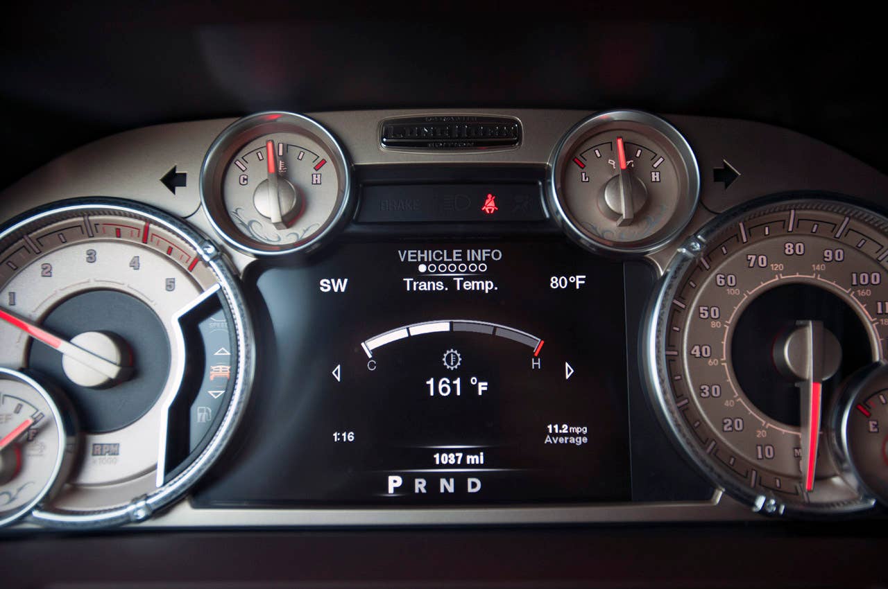 2013 Ram 3500 HD digital display