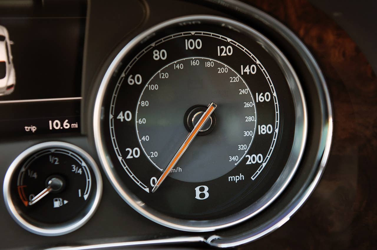 2011 Bentley Continental GT speedometer