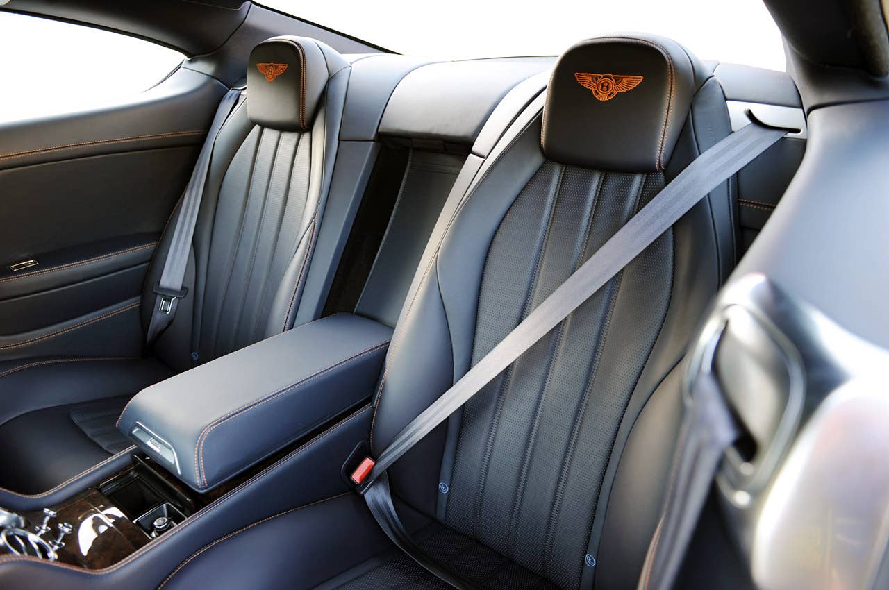 2011 Bentley Continental GT rear seats