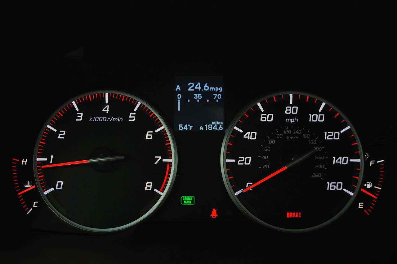 2013 Acura ILX gauges