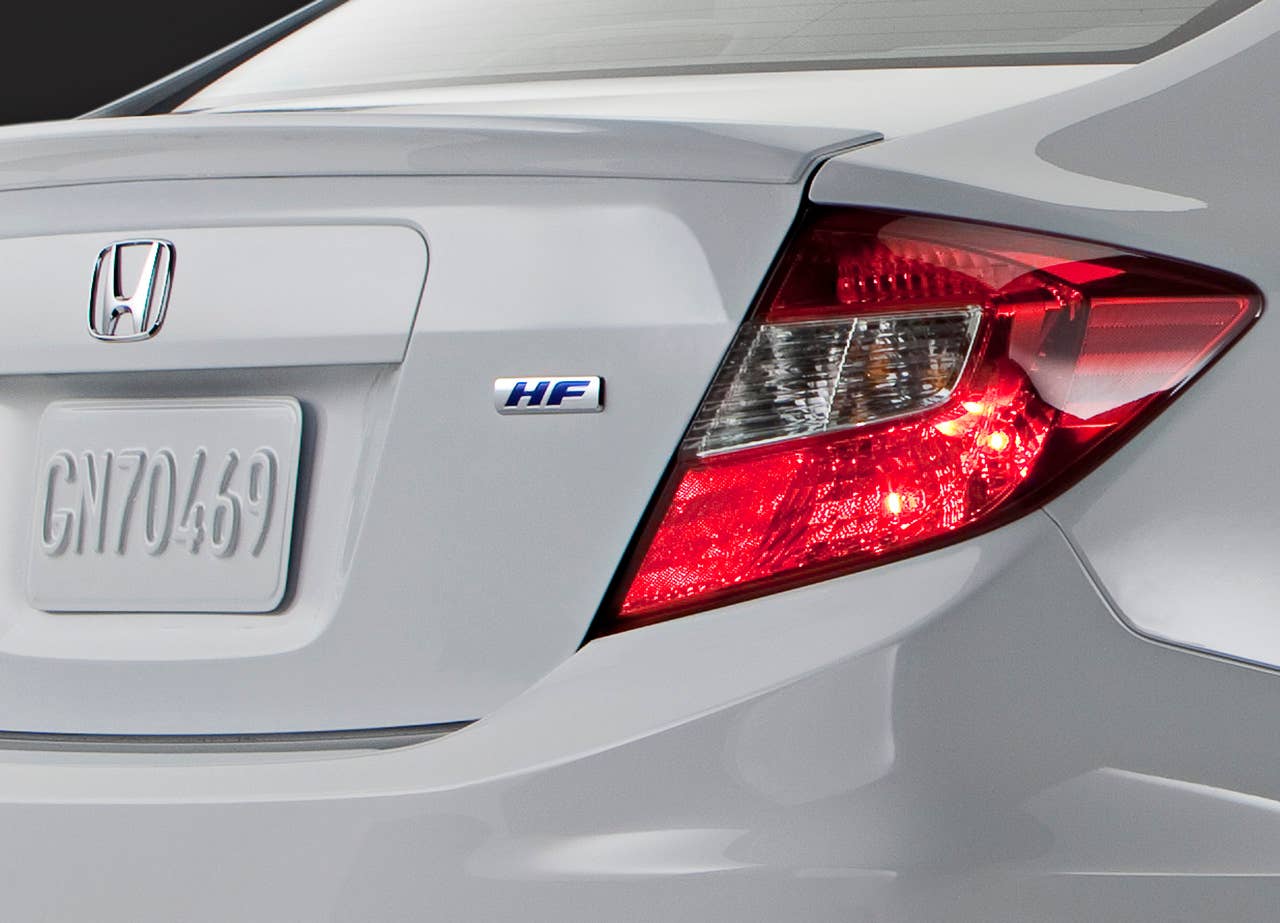 2012 Honda Civic HF badge