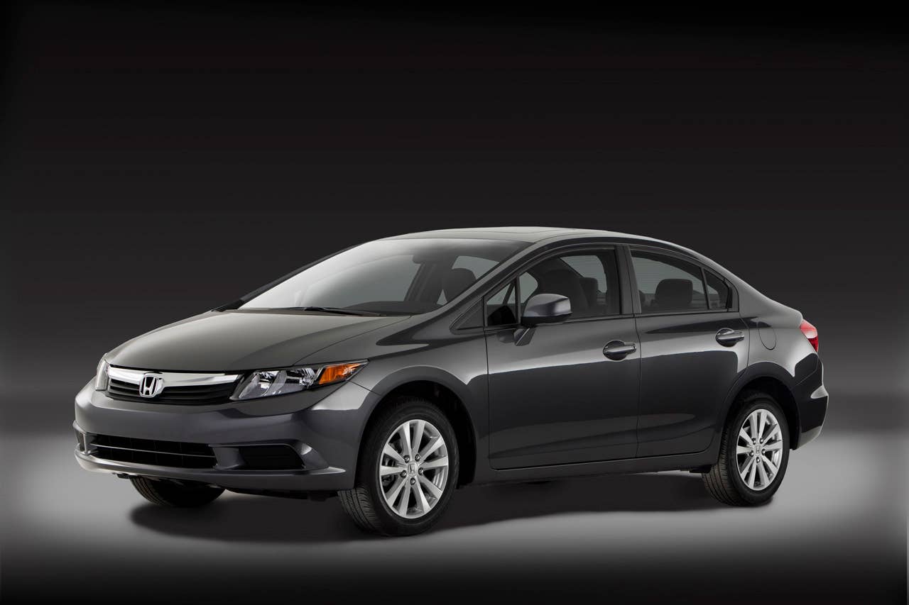 2012 Honda Civic sedan front 3/4