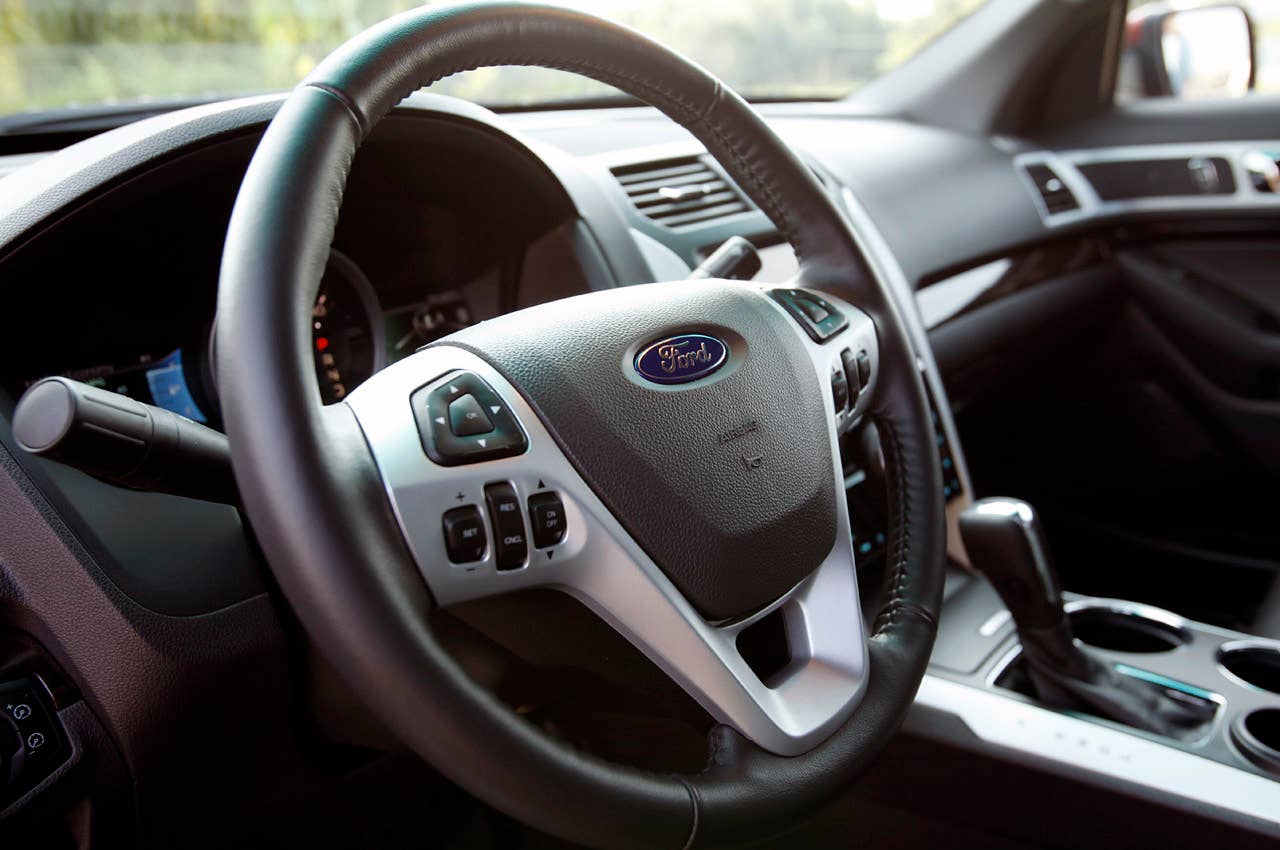 2012 Ford Explorer EcoBoost steering wheel
