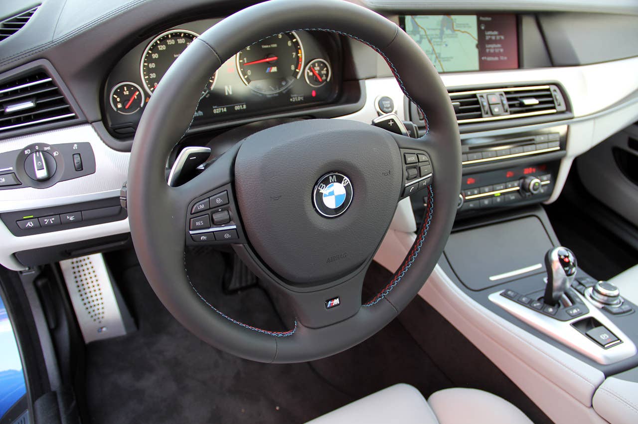 2012 BMW M5 steering wheel