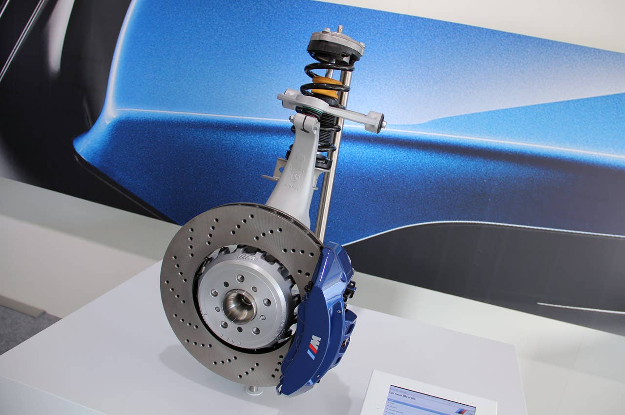 2012 BMW M5 front suspension and brakes