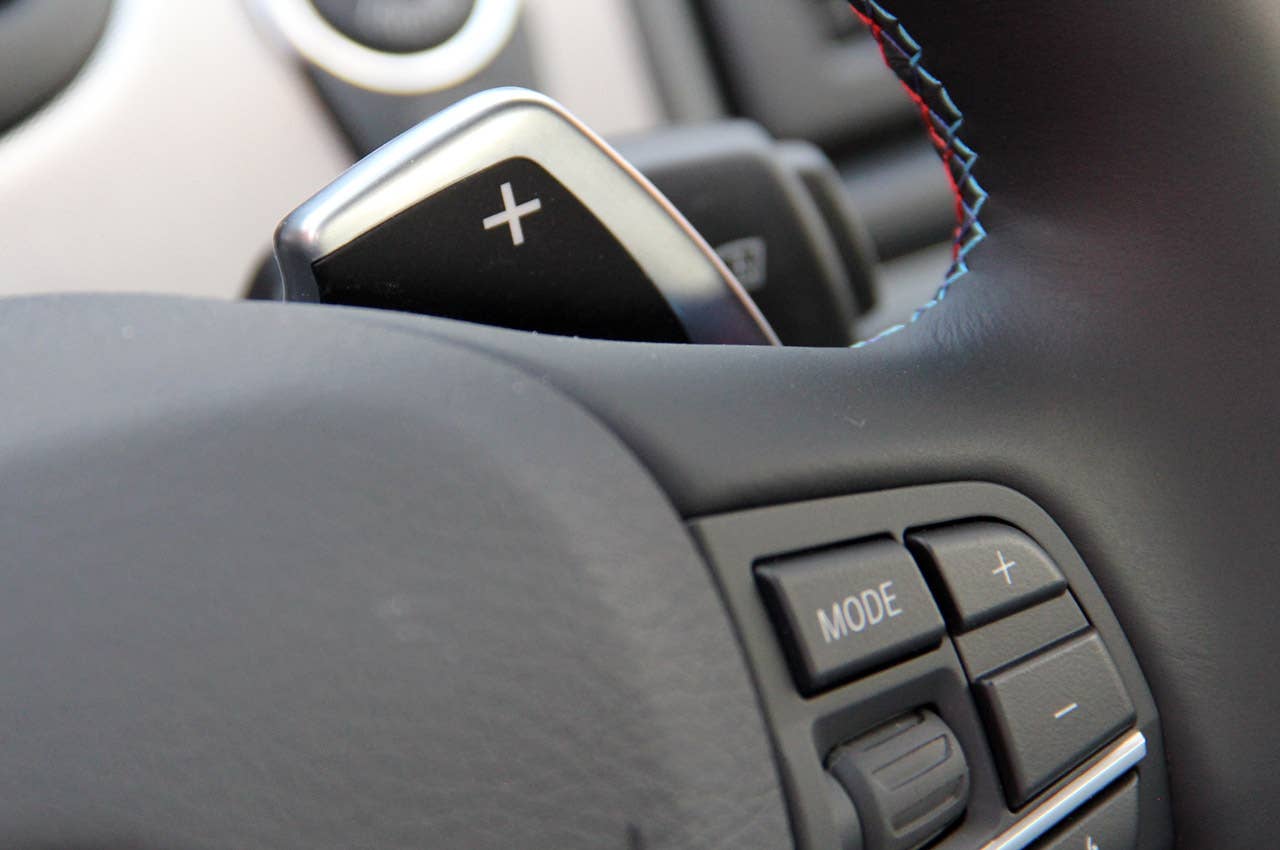 2012 BMW M5 paddle shifter