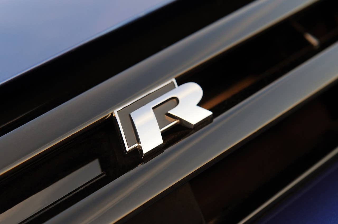 2012 Volkswagen Golf R badge