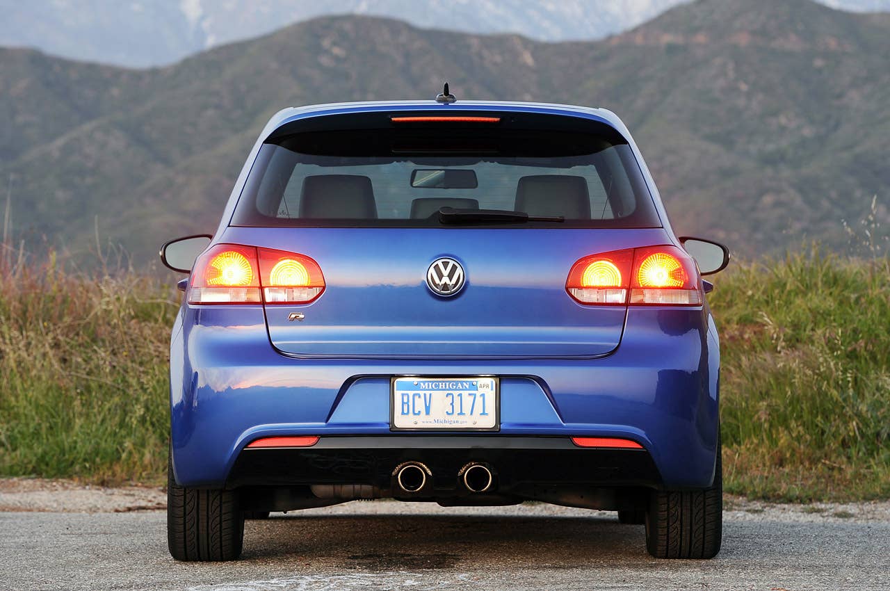 2012 Volkswagen Golf R rear view