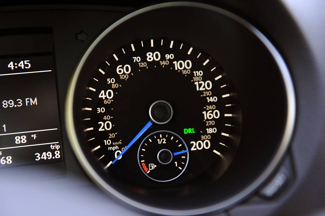 2012 Volkswagen Golf R speedometer
